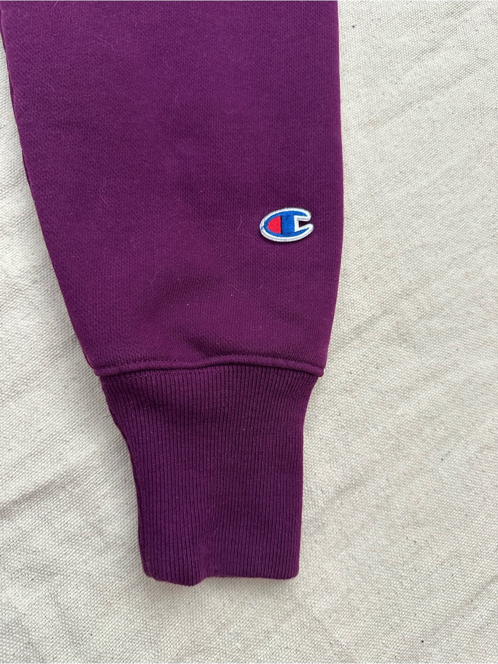 Champion Reverse Weave Cropped Sweatshirt Plum Purple dorm ready Size Small - Picture 9 of 10